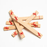 Ahşap Mum Fitili 75 Adet ( 15mm x 100mm x 0,5mm )