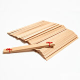 Ahşap Mum Fitili 75 Adet ( 15mm x 100mm x 0,5mm )