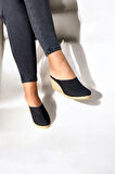 Kadın Kapalı Burun Espadril – Dolgu Topuk & Keten Terlik Modeli