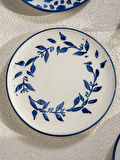Handmade Trendy All in Blue 6 lı Pasta Seti 19 cm