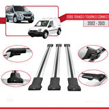 Ford Transit/Tourneo Connect 2002-2013 Arası ile Uyumlu FLY Model Ara Atkı Tavan Barı Gri 3 Adet