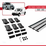 Ford Transit/Tourneo Connect 2002-2013 Arası ile Uyumlu FLY Model Ara Atkı Tavan Barı Gri 3 Adet