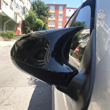 Sts Oto Aksesuar Fiat Palio 2010-2012 Batman Yarasa Ayna Kapağı Piano Black ABS Plastik