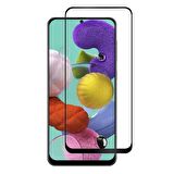 Smcase Samsung Galaxy A81 Kılıf Lüks Mat Silikon  Tam Kapatan Ekran Koruyucu