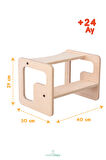 Kule StepIn Box Basamak Natural Renk