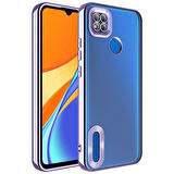 Gpack Xiaomi Redmi 9C Kılıf Logo Gösteren Kamera Korumalı Silikon