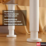 15*23 cm Ayarlanabilir (Beyaz) Destek Ayağı Mobilya Kanepe Baza Koltuk Dolap Ayağı