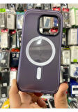 İPHONE 14 PRO UYUMLU MAT KILIF MAGNETİC MOR