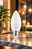 Tuled Redeem Plus 4.3 W LED Ampul, 5700 Kelvin  E27 C 37S  , Titreşimsiz, Göz Konforu, 609 Lümen, Parlak Beyaz 3 adet