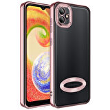 Gpack Samsung Galaxy A04 Kılıf Logo Gösteren Kamera Korumalı Silikon