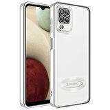 Gpack Samsung Galaxy M12 Kılıf Logo Gösteren Kamera Korumalı Silikon