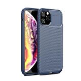 Smcase iPhone 12 Pro Kılıf Negro Karbon Silikon  Tam Kapatan Cam