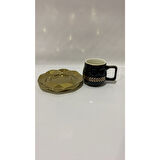 SADO 0824 KAHVE FİNCAN TAKIMI SİYAH