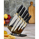 COOKER CKR2819 6PRÇ LÜX BIÇAK SETİ GOLD