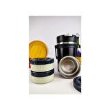 AKILLIELMA-COOKER-ZEGO KAHVERENGİ YEMEK TERMOSU ÇELİK 2.2 LT YK1413 XG-7023 5459