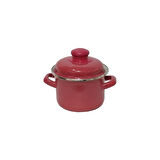 AKILLIELMA-ALEV KIRMIZI 12 CM EMAYE DERİN TENCERE 0,90 LT