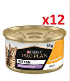 Pro Plan Kitten Tavuklu Yavru Kedi Konservesi 85gr x 12 Adet