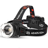 OR-T116 Şarjlı Kafa Lambası 30 Watt Profesyonel Kafa Feneri Tg LED Zoom Özellikli