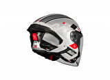 Kask Mt Cosmo Sv Silence A2 Gloss Gümüş Gözlüklü