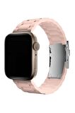 Megafox Apple Watch Seri 2/3/4/5/6/7/8/Se Baklalı Klipsli Silikon Kordon 38-40-41 Mm Uyumlu 