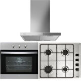 Teka Inox Ankastre Set (DSJ 650-HE 715 SS- HLX 640 Kb)