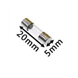 5x20 mm 0,5 A Max 250VAC Cam Sigorta x 1 adet