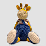 Uretti - Ahmet 3816   Amigurumi Örgü Oyuncak  Zürafa 38 Cm - Sarı