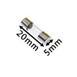 250VAC Cam Sigorta 5x20 mm 5A Max  x 1 adet (rf080)
