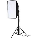 Video Softbox Sabit Işık Seti Sürekli Işık 50x70 LED Işık