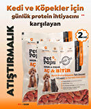 Kedi ve Köpekler için %100 doğal Aç-Bitir Mama - Dondurularak Kurutulmuş Tavuk Yürek - 2 x 10gr