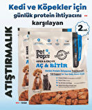Kedi ve Köpekler için %100 doğal Aç-Bitir Mama - Dondurularak Kurutulmuş Kuzu Ciğer - 2 * 10gr