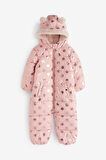 Next Baby Pink Tam Polar Astarlı Suya Dayanıklı Kar Tulumu