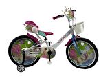 CORELLİ LOVELY 20" JANT VİTESSİZ V FREN BEYAZ PEMBE  ÇOCUK BİSİKLETİ (KAPAKLI)