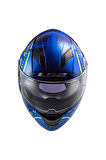 LS2 Stream Evo Tacho Mavi-Neon Sarı Kask M Beden
