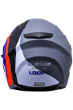 LS2 Stream Evo Loop II Mat Gri-Mavi Kask M Beden