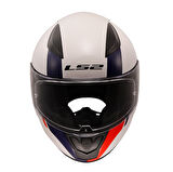 LS2 Rapid 2 Driveway Full Face Beyaz - Mavi Motor Kaskı XXL Beden