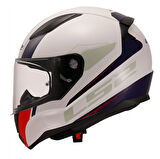 LS2 Rapid 2 Driveway Full Face Beyaz - Mavi Motor Kaskı XL Beden
