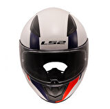 LS2 Rapid 2 Driveway Full Face Beyaz - Mavi Motor Kaskı XL Beden