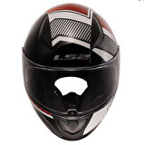 LS2 Rapid 2 Extra Beyaz- Kırmızı Full Face Motor Kaskı XL Beden
