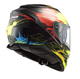 LS2 STORM 2 DROP SİYAH-SARI-KIRMIZI KASK L