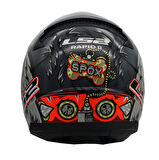 LS2 RAPID 2 SPOX KIRMIZI-GRİ KASK L