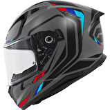 GIVI 50.8 MACH1 MAT GRİ-SİYAH-KIRMIZI KASK L