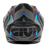 GIVI 50.8 MACH1 MAT GRİ-SİYAH-KIRMIZI KASK L