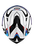 GIVI 50.8 MACH1 BEYAZ-SİYAH-KIRMIZI KASK L