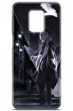 Xiaomi Redmi Note 10 Lite uyumlu Girls 21 4K Kapak Beyaz Saç Şemsiye Gece 