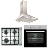 Teka İnox Ankastre Set  ( HE 715 SS - HLX 60 - DF 60 )