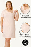 HAMİLE EMZİRME GECELİĞİ KISA KOLLU 