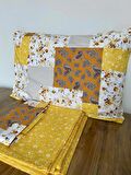 Patchwork %100 Pamuk Çift Kişilik Çarşaf ve Yastık Kılıfı
