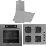 Ferre XE61CPR-SS208-D088 Ankastre Set - Gri