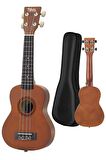 Midex UKX-233M Kahverengi Concert Ukulele (Askı Çanta Metod Pena)